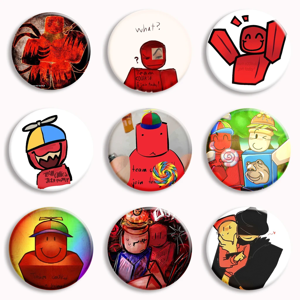 Горячая игра R-Roblox C00lKidd Аниме Мягкая кнопка Pin Team C00lKidd Join Toady Забавная брошь-мем Значок Сумка Декор Геймер Коллекционные подарки