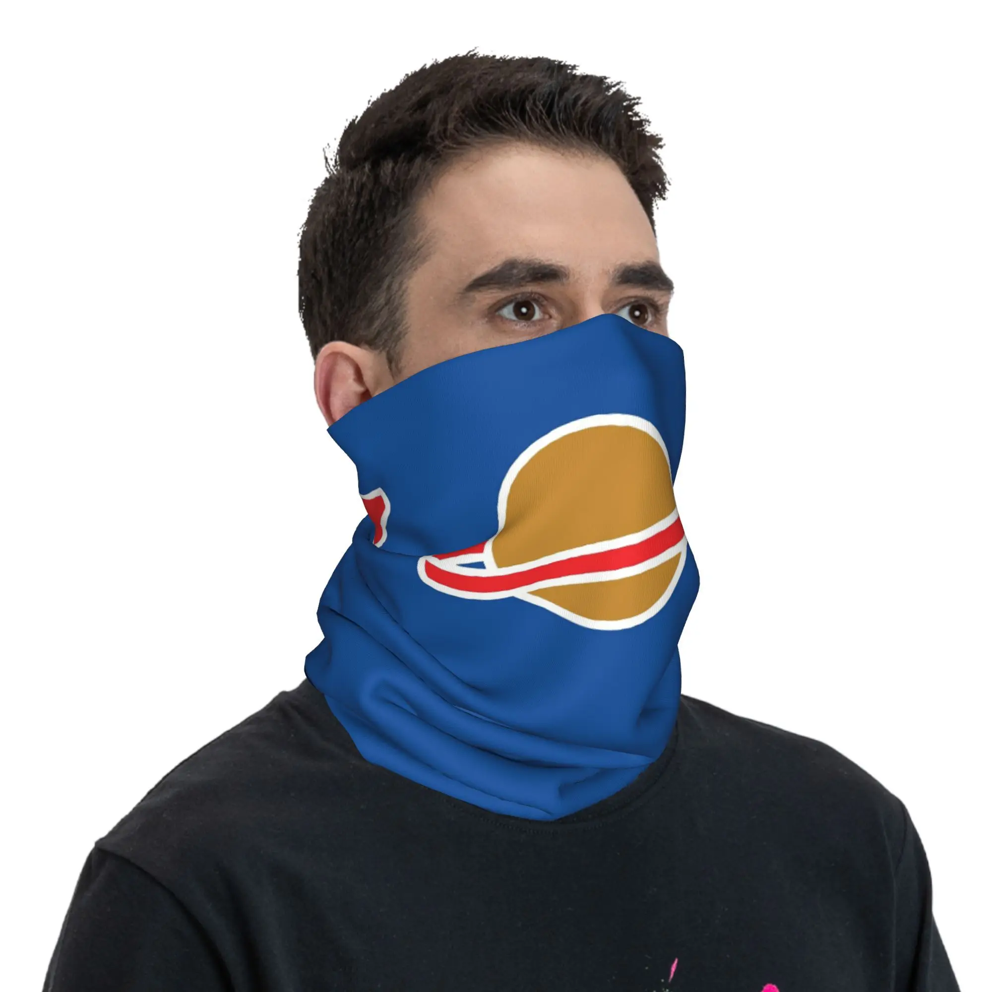 الكلاسيكية سجل الفضاء باندانا غطاء الرقبة المطبوعة التفاف وشاح دافئ عقال الجري للجنسين الكبار الشتاء