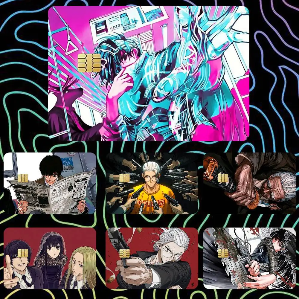 SAKAMOTO DAYS Akira Akao Manga  Sticker Film Tape Skin for Credit Card Debit Card Cartoon Waterproof Stickers