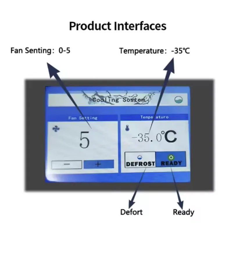 

Cold Air Skin Cooling machine Laser Treatment Fast Cryogenic Low Noise Professional Beauty Cooling Equipment