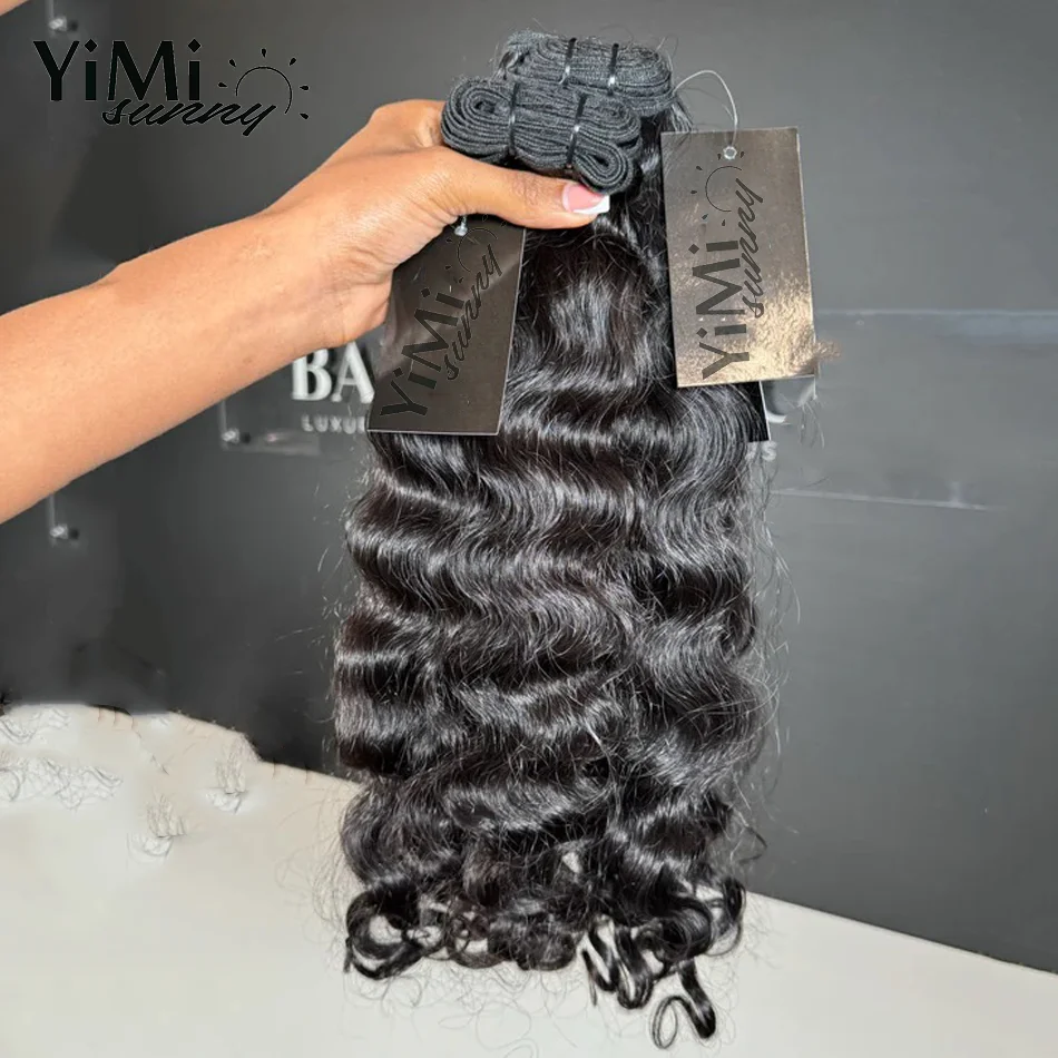 Burmese gelombang bundel rambut manusia tidak diproses Virgin Curl Extension Weft 4 buah penawaran bundel untuk membuat kepala penuh untuk wanita Yimisunny