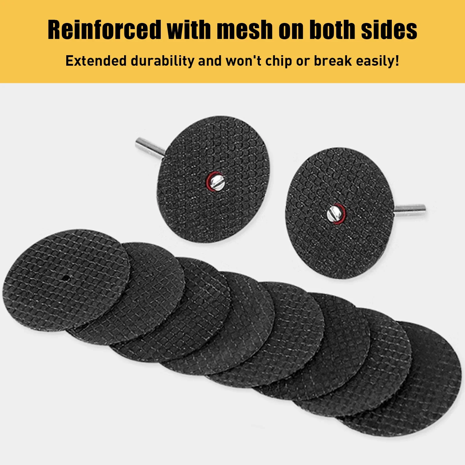 60 قطعة أداة دوارة قطع عجلات 1-1/4 بوصة أقراص عجلة قطع الألياف الزجاجية المقواة مع 8 قطعة 402 مماسك لقطع المعادن