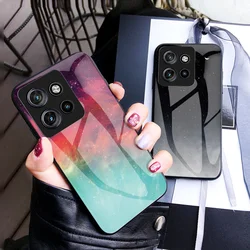 Starry Grain Tempered Glass Hard Back Cover Case Silicone Bumper for Motorola Edge 50 Neo Moto S50 ThinkPhone 25 Thinkphone25 5G