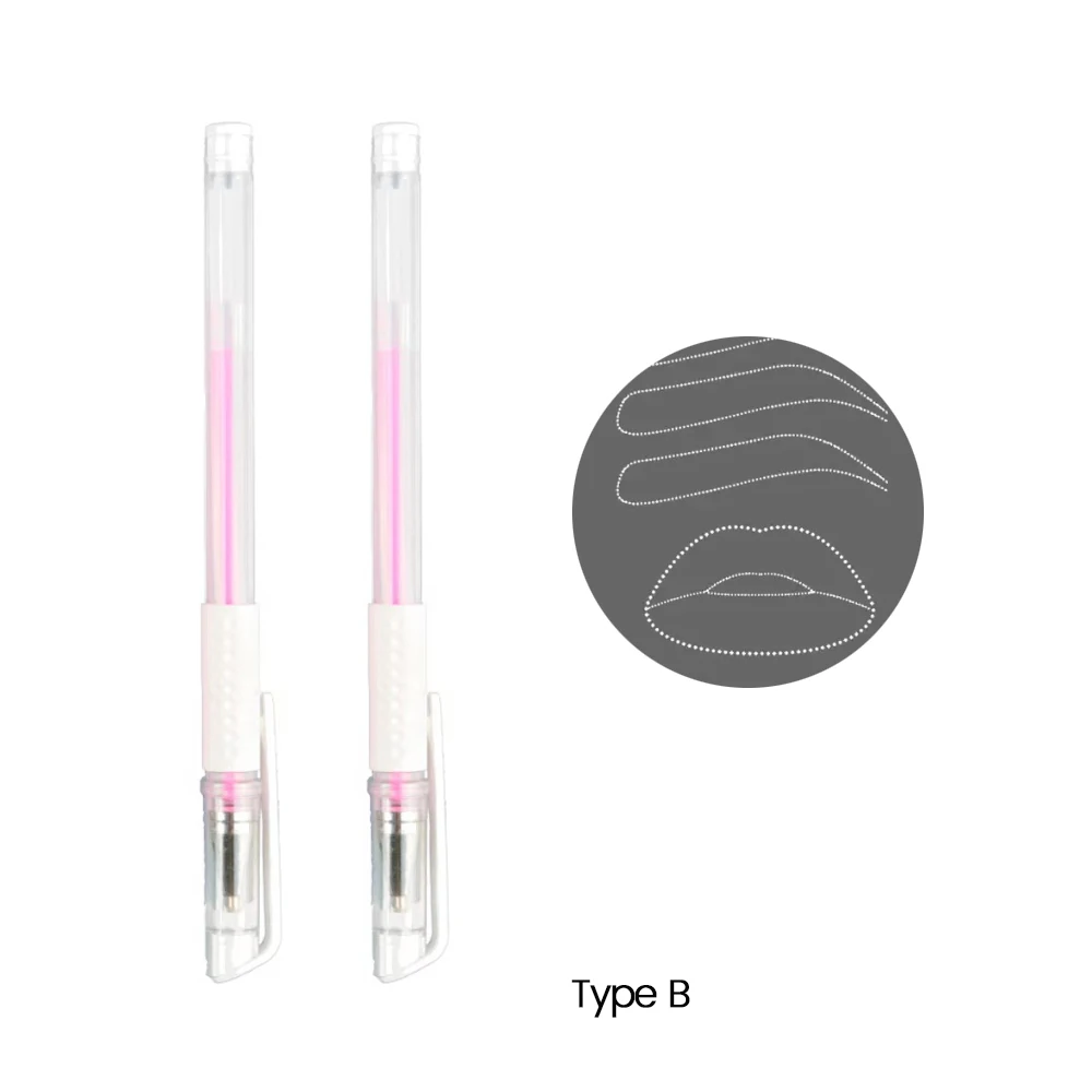 White Waterproof Skin Marker Pen Precision Eyebrow Tattoo Scribe Tool for Microblading Permanent Makeup Artists DIY Marking Pen