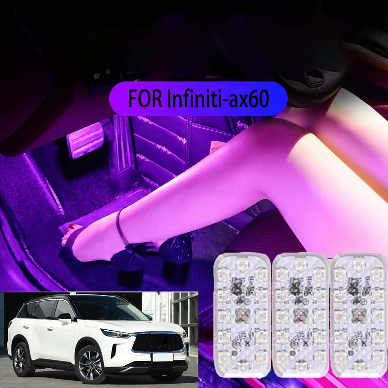 

FOR Infiniti-ax60 LED Car Interior Ambient Foot Light Atmosphere Decorative Lamps Party decoration lights Neon strips