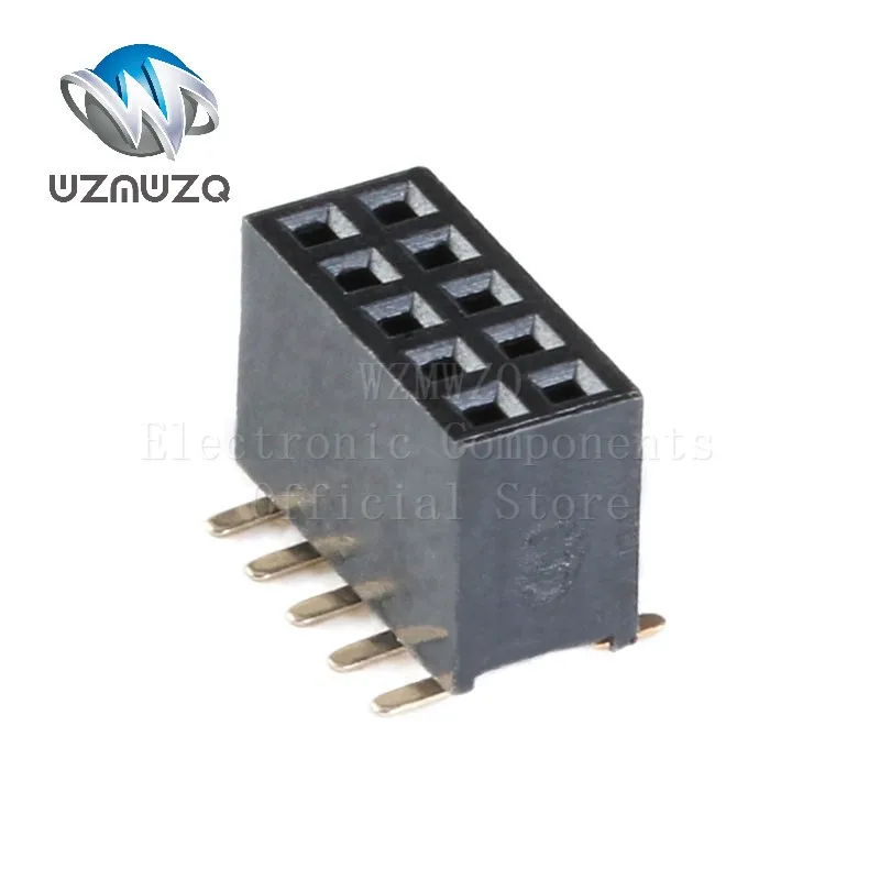 10PCS 1.27mm SMD SMT 2*3-50Pin Double row 3p 4p 5p 6p 7p 8p 10p 12p 15p 20p 40p 50p Male PCB Board Header Connector Strip