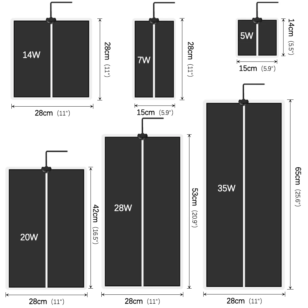 5W-35W Seeds Seedlings Plant Heating Warm Mat Indoor Garden Reptiles Heat Pad Adjustable Temperature Controller Waterproof Cover