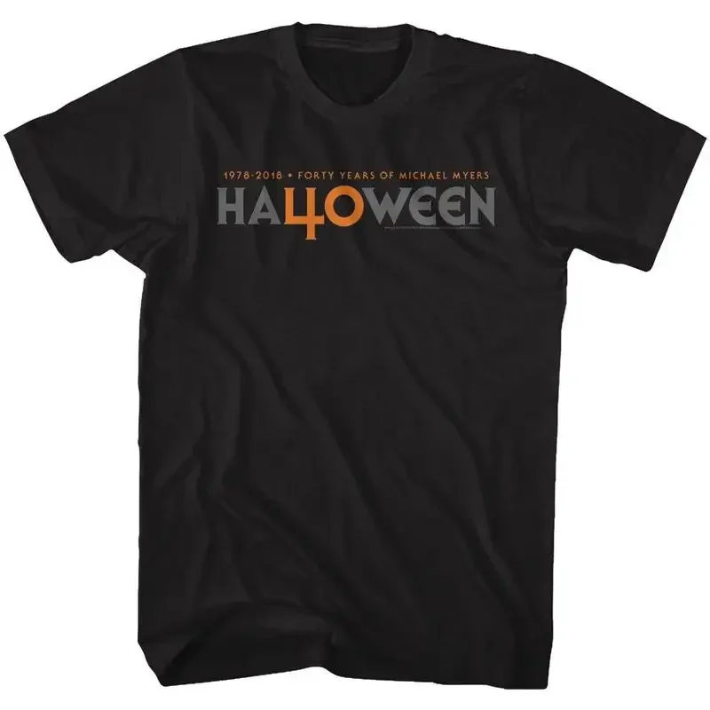 Halloween Movie T Shirt New Sharp 40 Years Tee Black Cotton Sizes Sm 5Xl