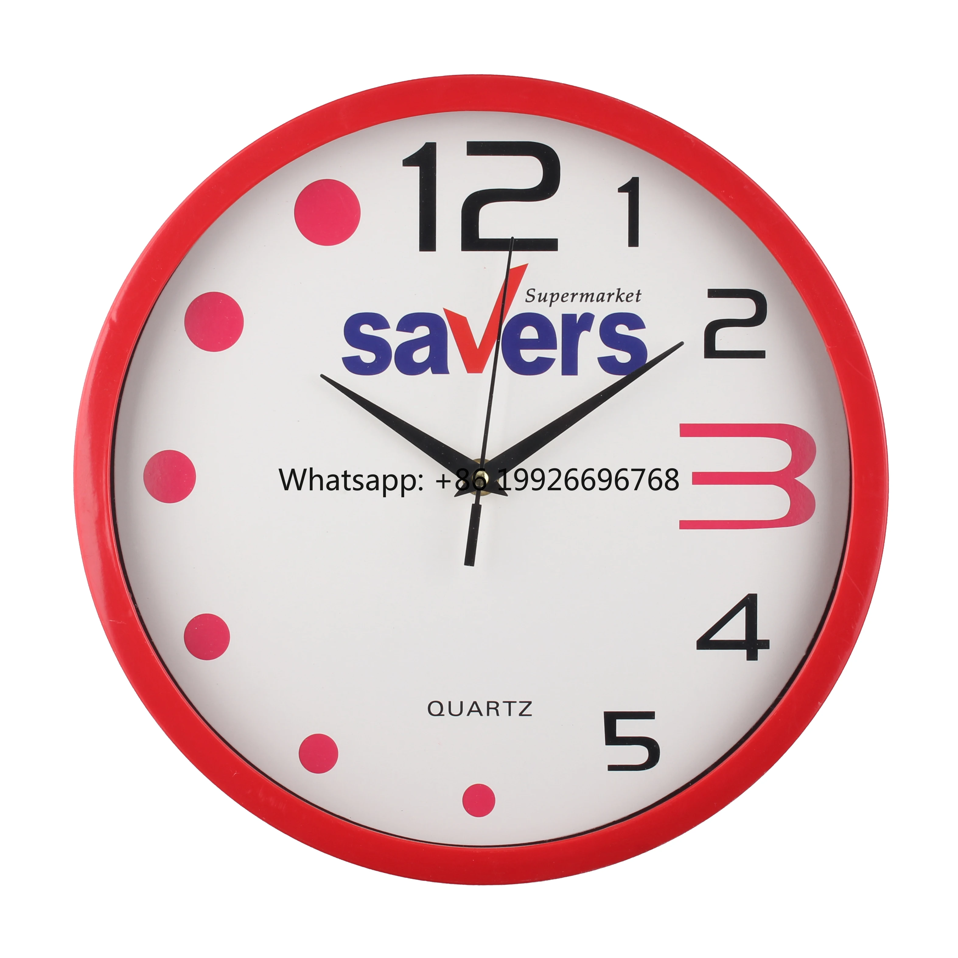 

Customized Clock 12 Inch Advertising Promotion Gift Quartz Analog Plastic Wall Clock Cheap ClockHot Sale Products factory