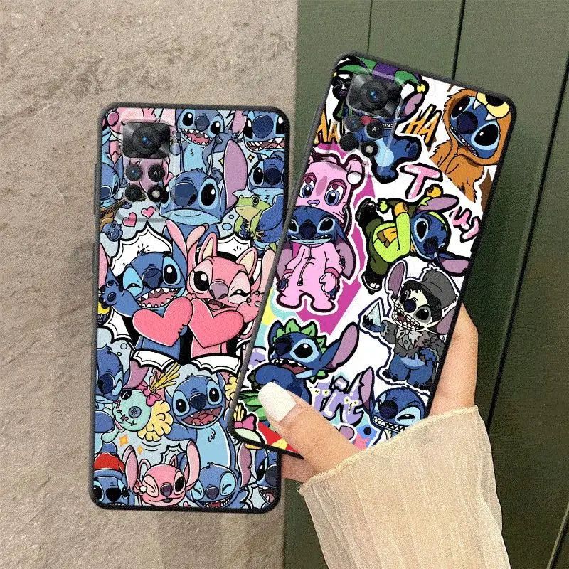 Disney Lilo Stitch Cute Baby Phone Case for Xiaomi Redmi 12 A2 A1 Plus 10 9 9C K40s K60 12C 10A 10C K40 Pro K50 Gaming 9A Cover