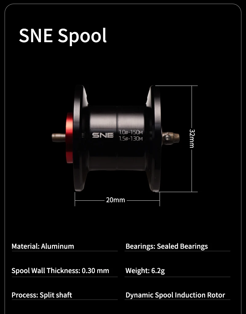 PURELURE ZANA 139 g Rahmen aus Aluminiumlegierung, gegossen wie niedrig, 3,5 g Baitcasting-Rolle, 5,8 g Spule, 7,6 Verhältnis, 4 kg Zugkraft, Süßwasser, Salzwasser – Detail 14