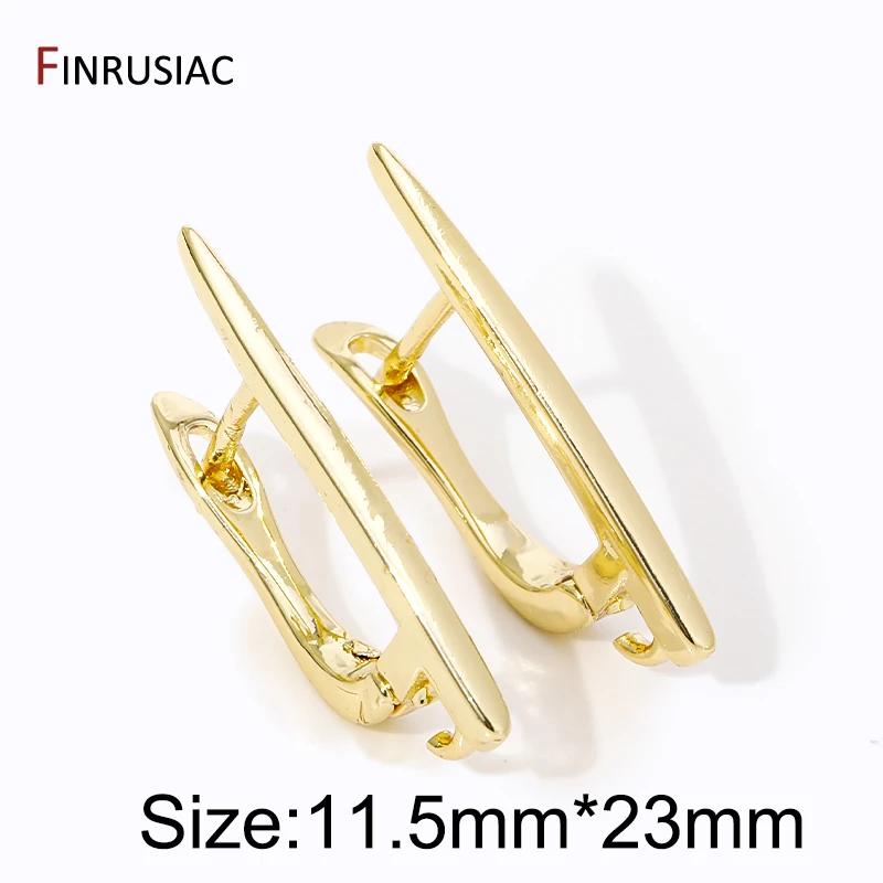 DIY Shvenzy Earwire Hoop Ohrring Haken Zubehör für 18K vergoldetes Messing Mode handgemachte Ohrringe Herstellung Zubehör Erkenntnisse – Detail 15