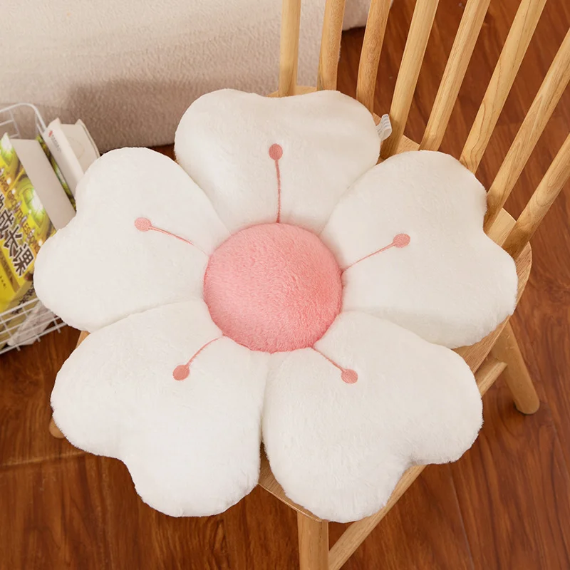 Flower Shaped Plush Throw Pill - Decorative Throw Pillow 评论和价格