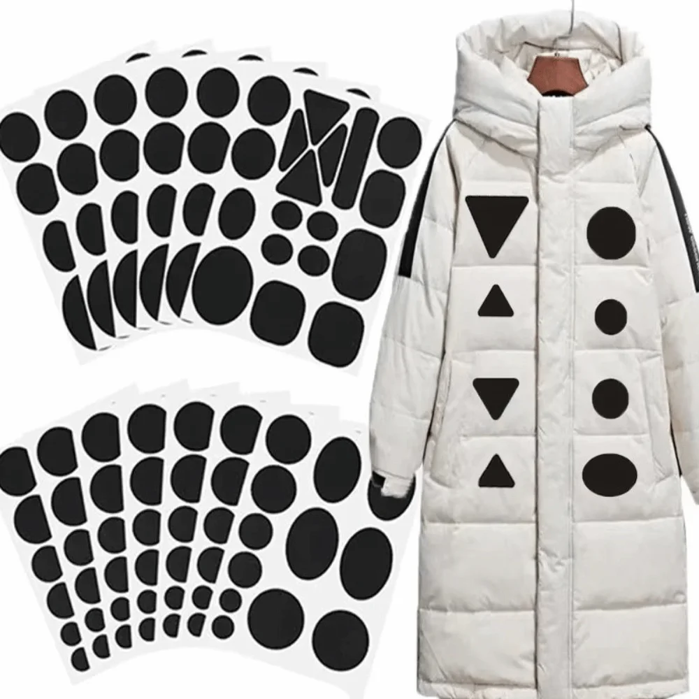 

Apparel Applique Self Adhesive Black Patches DIY Craft Thermal Transfer Jacket Repair Washable Waterproof Patch