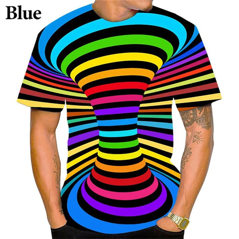 Classic Dizziness 3D Print T Shirt Y2k Clothes Men Women Summer Casual O-Neck Top Tees Kids Funny Oversized Short Sleeve T-shirt