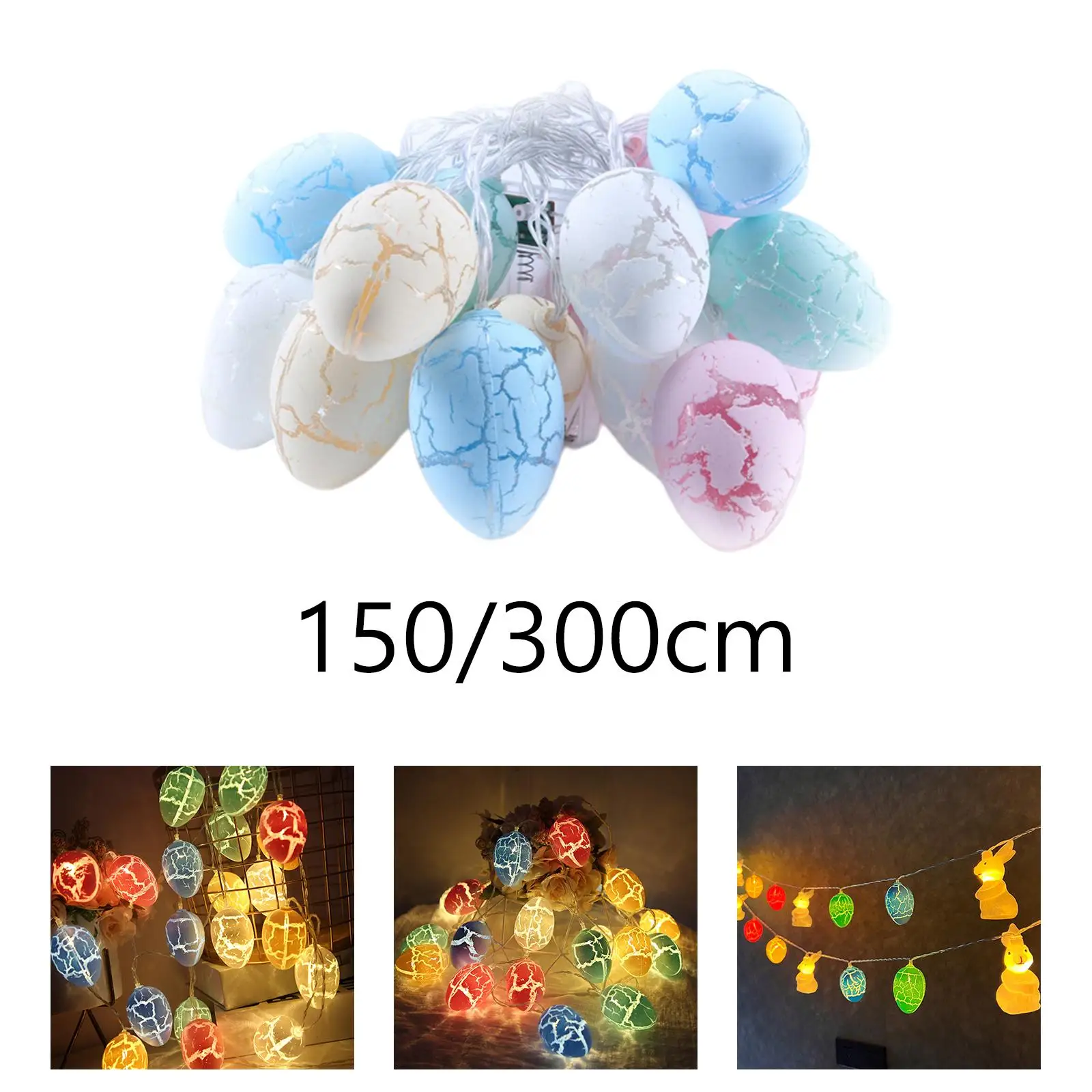 LED Colorido Egg String Lights, Fairy Lights, Birthday Party Favors