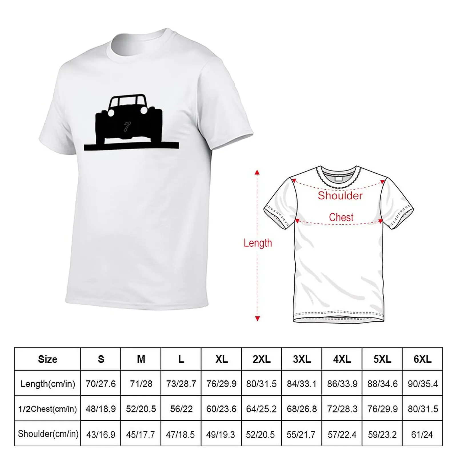 New Super 7 Silhouette T-Shirt funny t shirt cute tops anime Men's t shirts