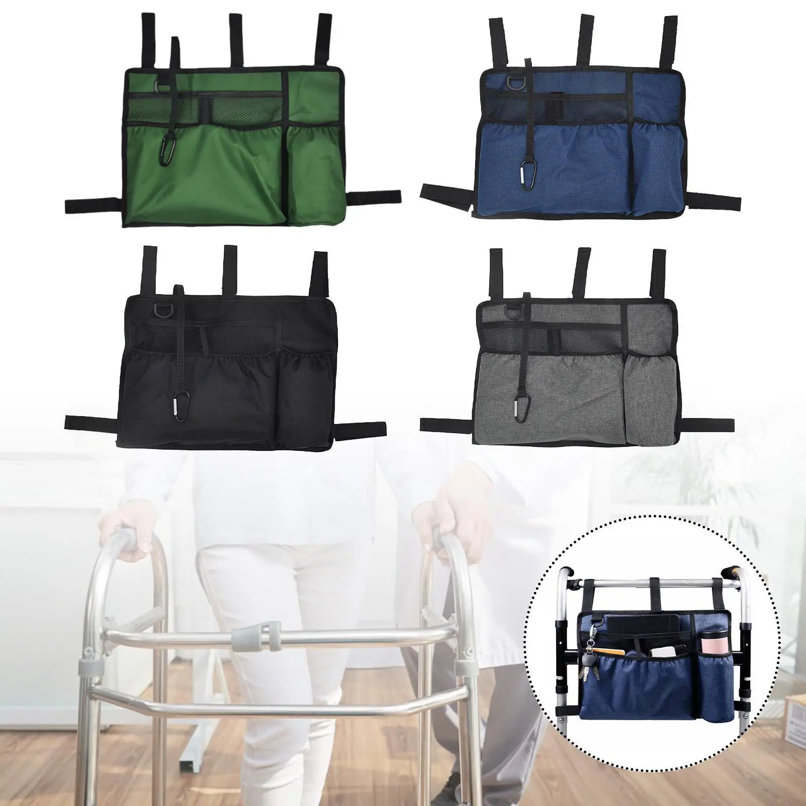 

Walker Bag Water Resistant Universal Large Capacity Storage Bag for Elderly