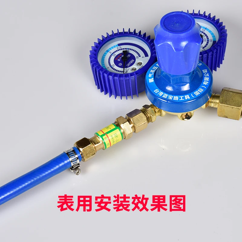 All-copper HF-2 Acetylene Dry Temperer Oxygen Meter Tempering Valve Preventer Welding and Cutting Torch Anti-tempering Device