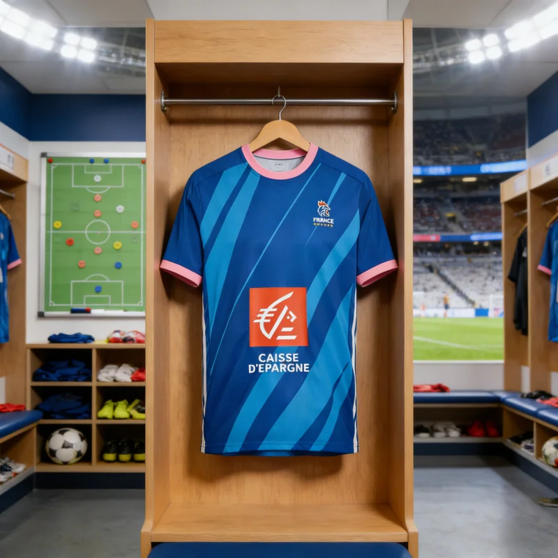 French 2026 Season Style Handball Jersey, New Arrival Away Blue and White 3D Printed T-shirt, Adult KIDs, Parent-child Fan Shirt