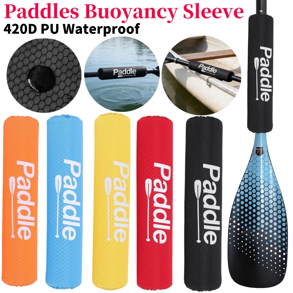 Paddel-Auftriebsmanschette, 420D PU, wasserdicht, langlebig, Schaumstoff mit Fußballmuster, verhindert das Sinken im Wasser für Kajak, Kanu, Paddleboard