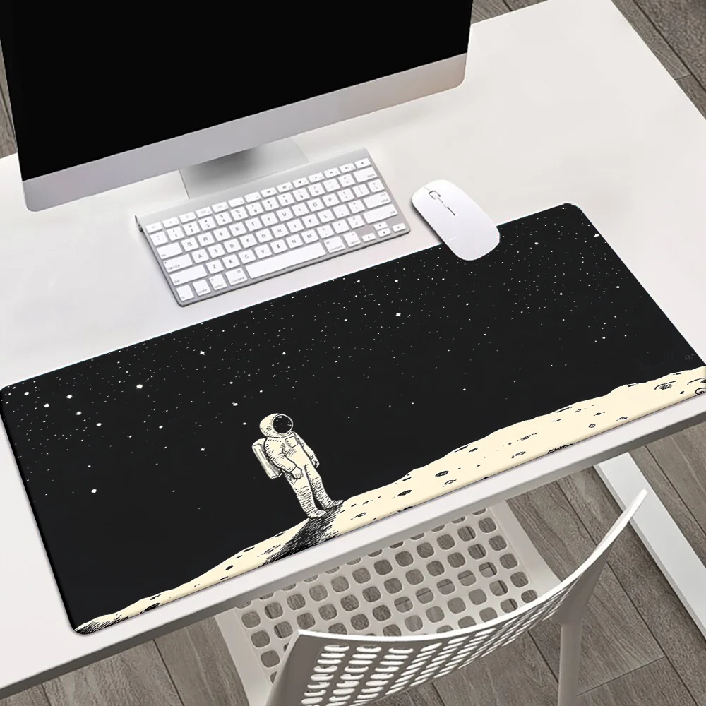 

Astronaut moon pattern high-definition printed XXL mouse pad, suitable for home and office use, washable computer accessory