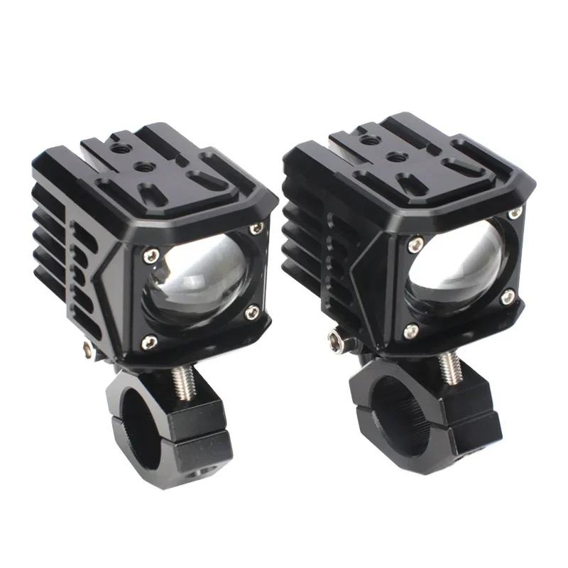 LED Motorcycle light Easy Installation Spot Light 20W LED White Yellow Dual Color Universal Spot Light