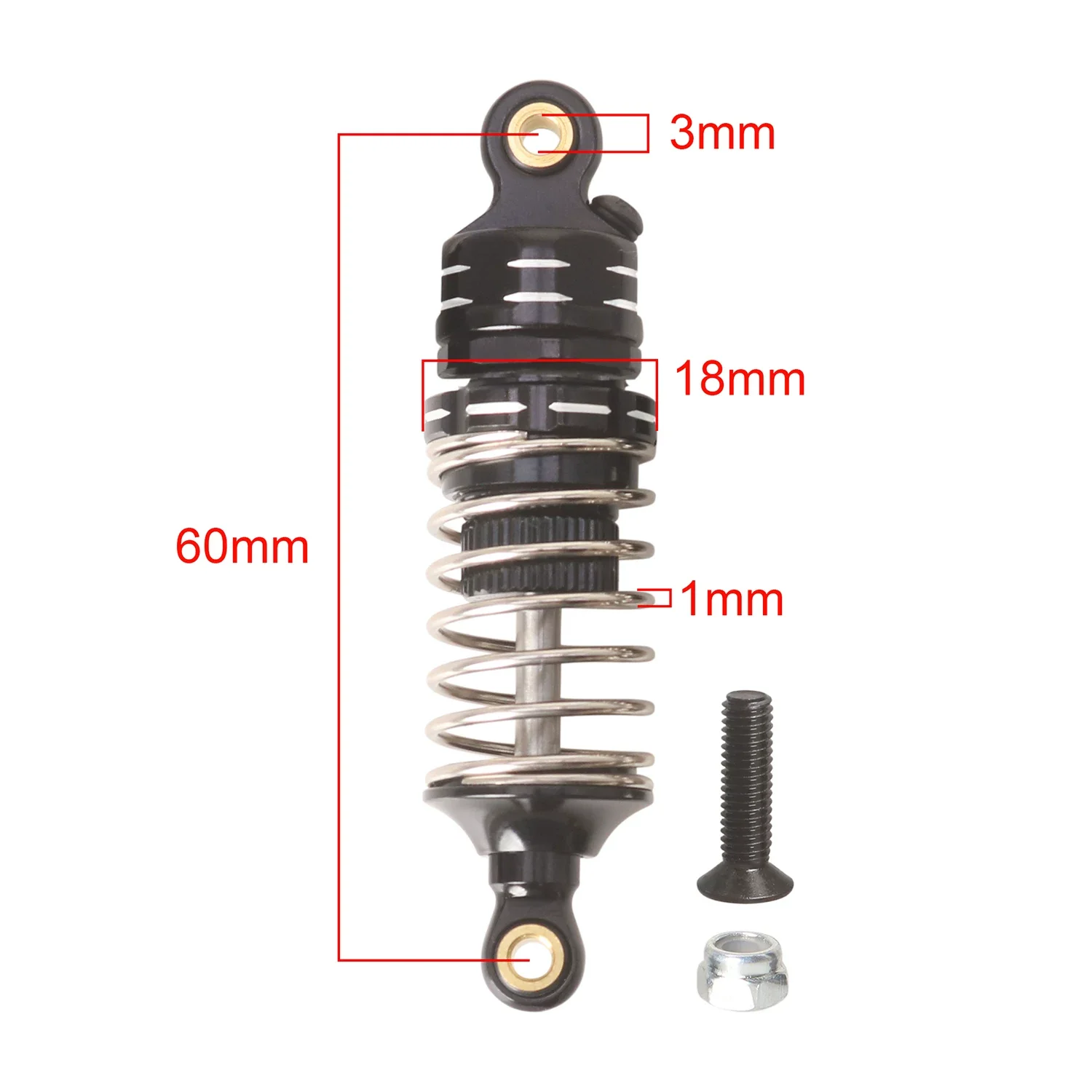 CNC Aluminum Front/Rear Shock Set For Tamiya 1/10 Hornet EVO 58742 Buggy Upgrade Parts