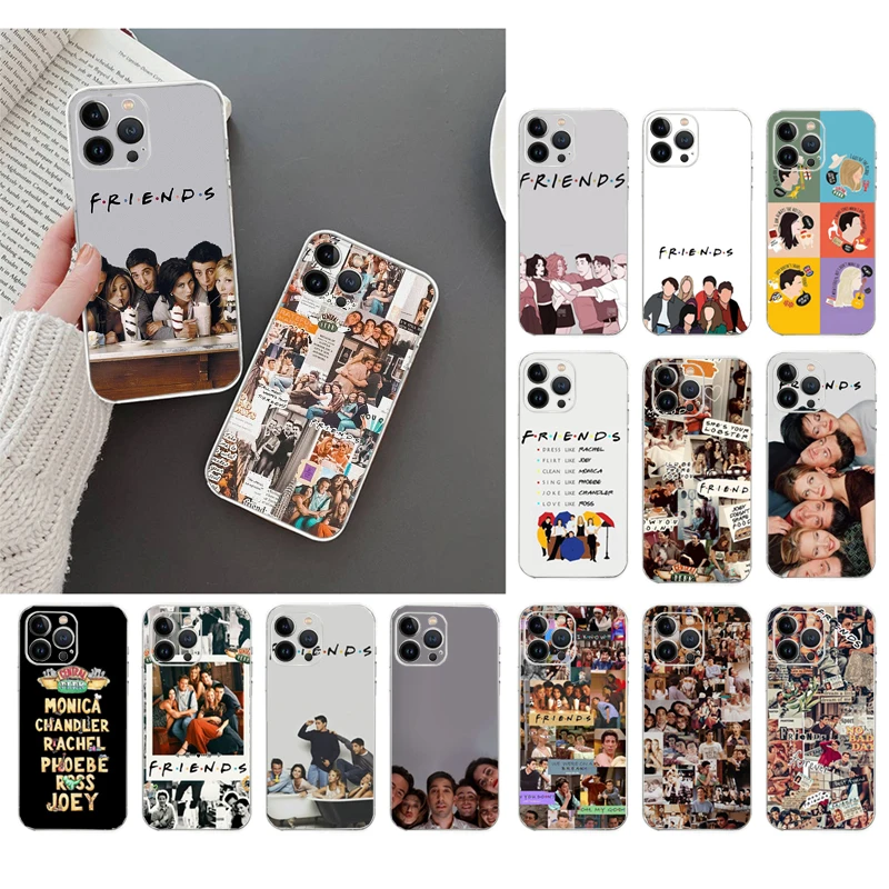 حافظة لهاتف آيفون 17 برو ماكس اير 16 15 14 13 برو ماكس 15 16 برو 15 بلس شل من فريندز