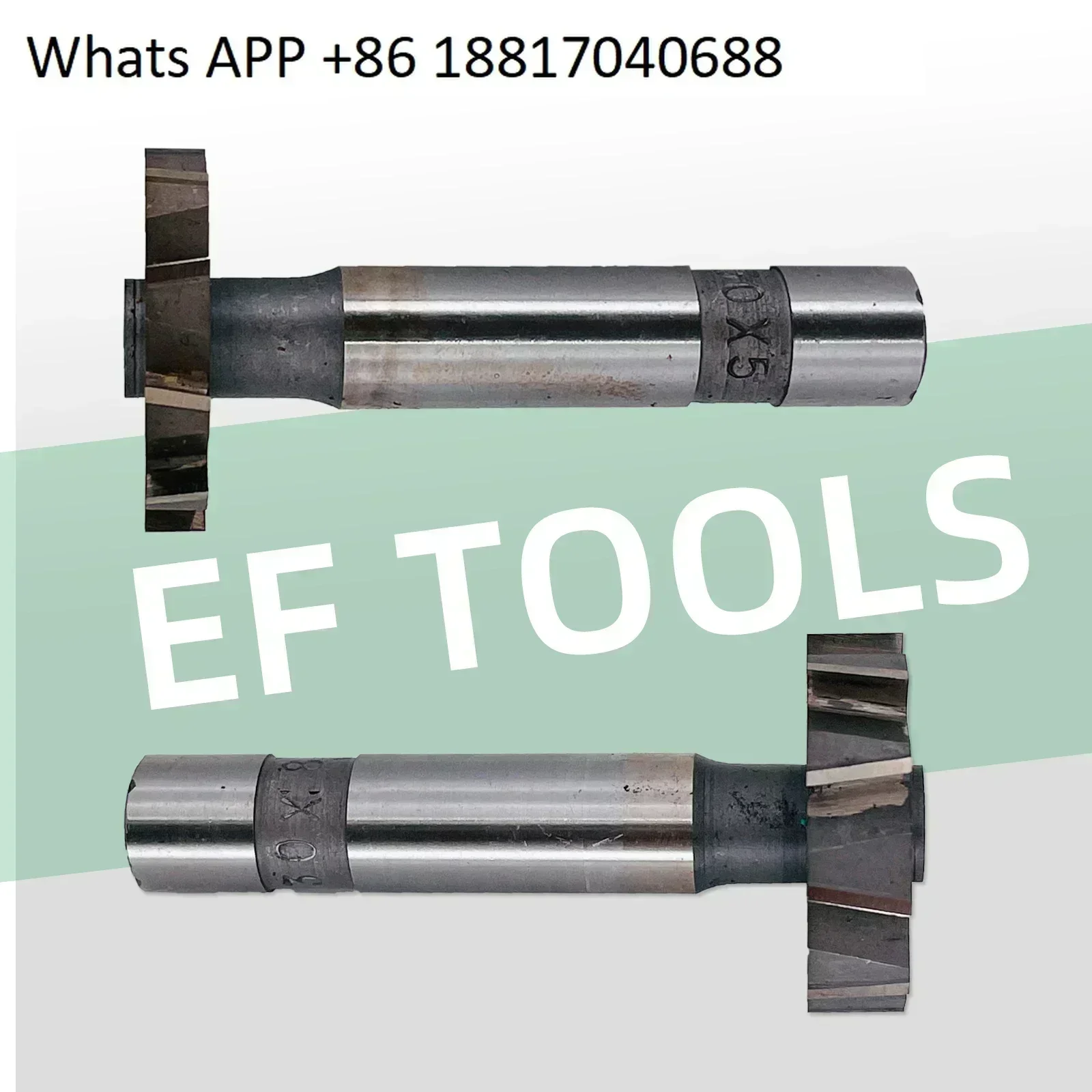 Semi-circular keyway half-element milling cutter M2 high-speed steel straight handle crescent cutter 2-10 * 13 16 19-45