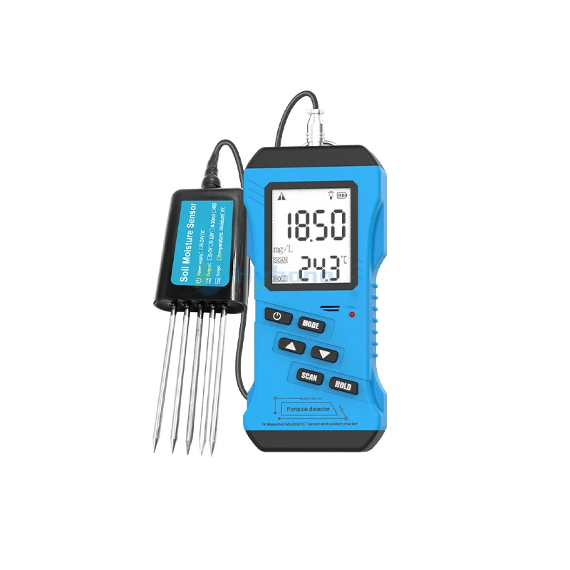 Agriculture Soil NPK/PH/EC Analyzer Moisture nutrient Sensor 7in 1 Soil Tester with Portable Handheld LCD Display Terminal