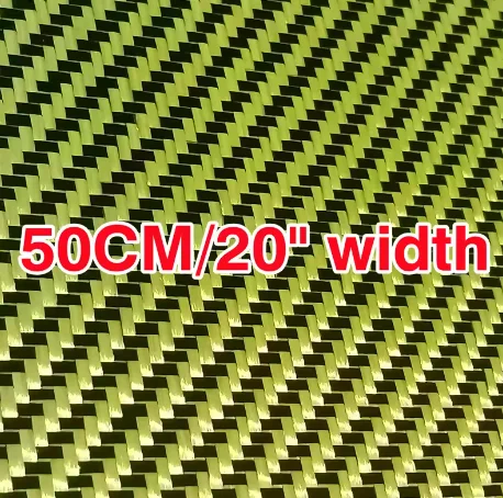 

Red blue yellow Kevlar Carbon fiber Hybrid Fabric 3K 200gsm 50cm width 2x2 Twill cloth