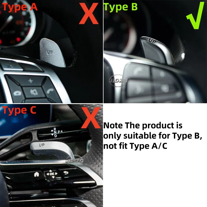 عجلة توجيه سيارة التحول مجداف شيفتر تمديد لمرسيدس بنز AMG A35 A45 C63 E63 S63 G63 C43 CLA GLA GLC GLS GLE 2016-2019