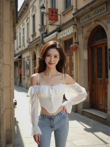 8 best sales romantisk blus - №4