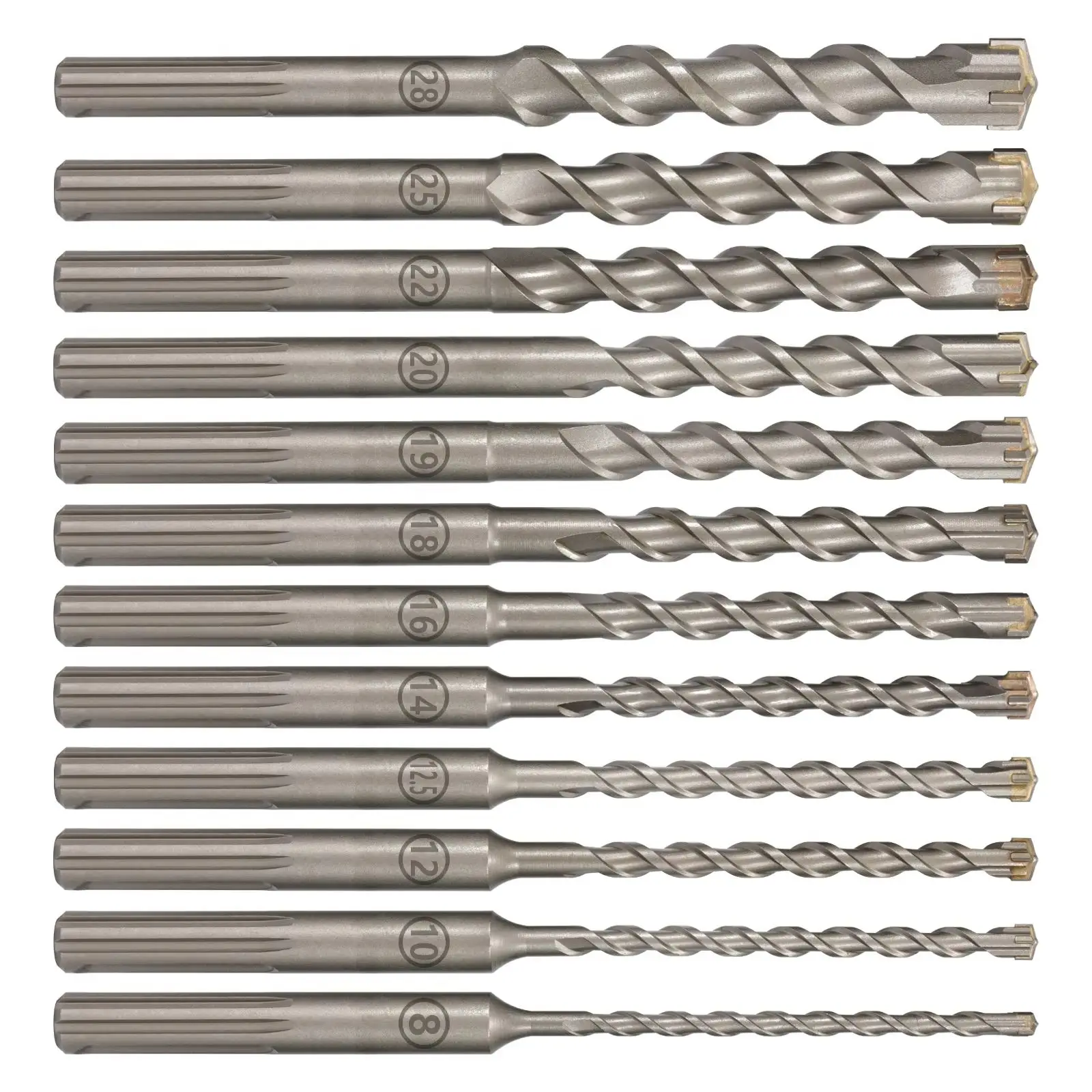 1 шт. бетонная насадка SDS MAX 8-28 мм, длина 280 мм, крестообразная режущая головка, двойной шнековый молоток для кирпичного блока, электрический молоток, каменная кладка