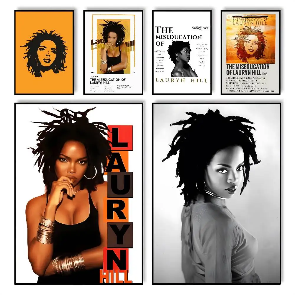 L-lauryn H-hill Anime Poster klebrige Wand wasserdicht Zuhause Wohnzimmer Schlafzimmer Bar ästhetische Dekoration