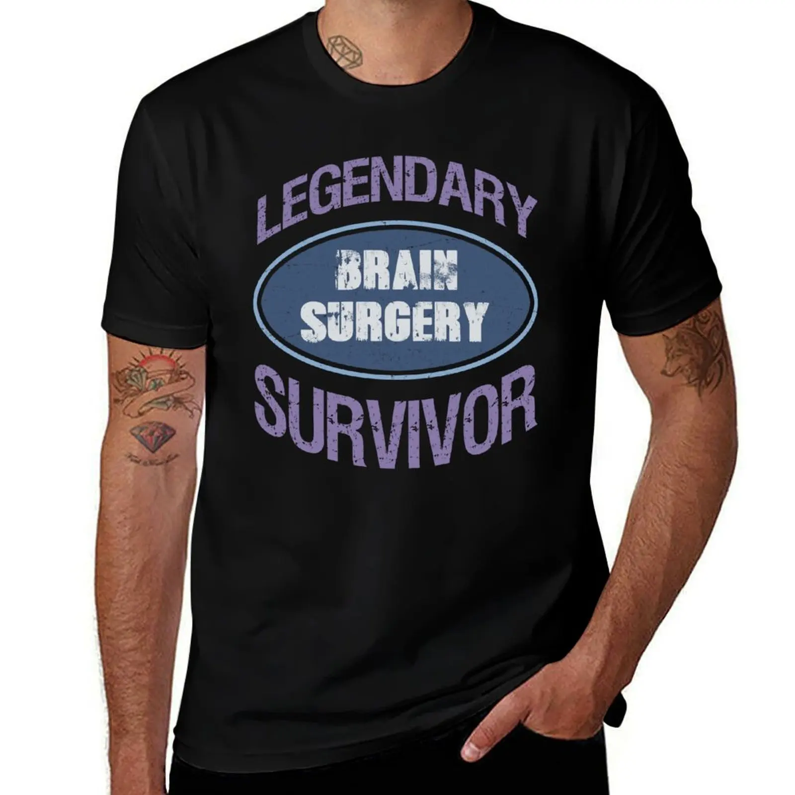 

Legendary Brain Surgery Survivor T-Shirt graphic t shirts cute clothes oversizeds Men's cotton t-shirt