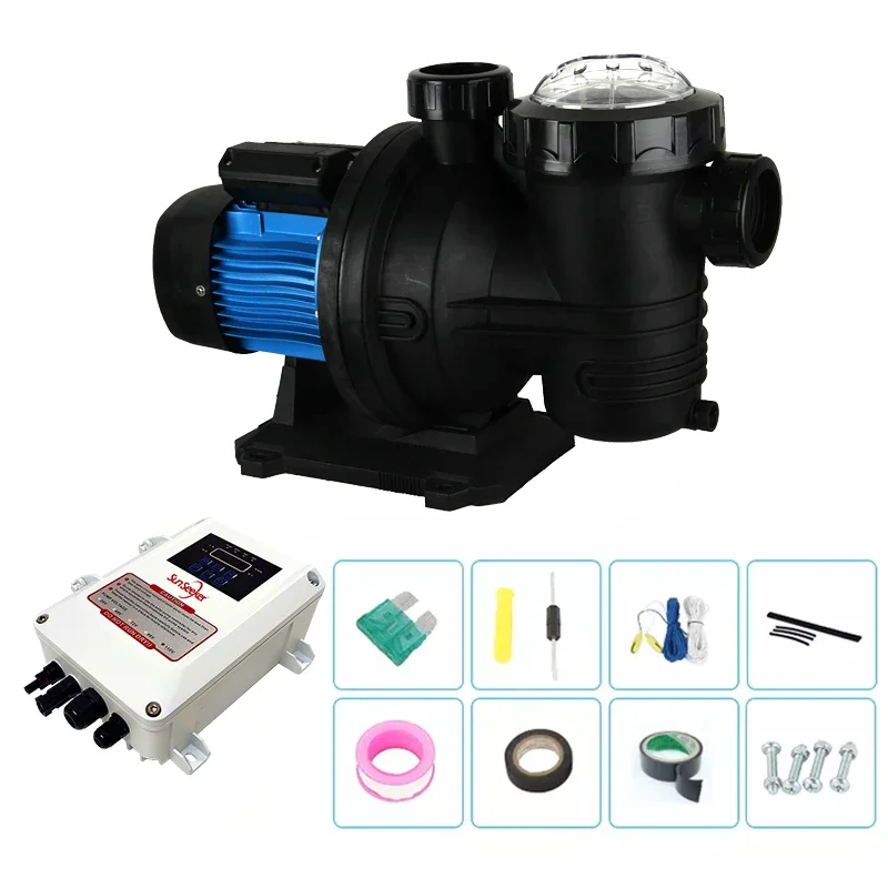 Wholesale China 550w 900w 1200w Solar Pool Pump with Solar Panels Brushless Submersible Swimming Pool Pump Equipment