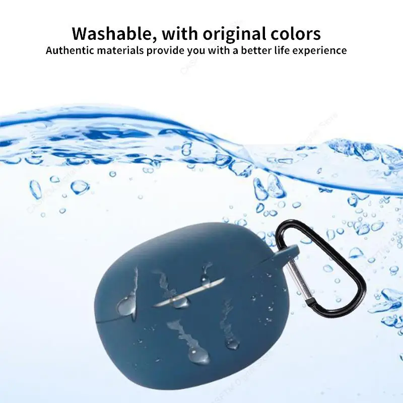 Silicone Case For Realme Buds T100 Shockproof Cover For Realme Bud T100 Earphone Case with Hook Funda Buds T 100 Soft Coque Case