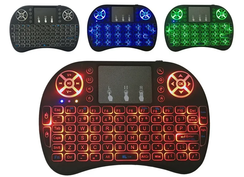 Mini 2.4G Wireless Keyboard Backlight RGB Light With Touchpad For PC Laptop Working Gaming Wireless Keyboard