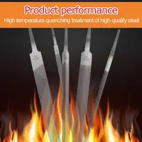 6/8/10/12/14 Inch Flat Saw File High Hardness Middle Tooth Steel Steel Files Carving Flat Hand File Metal 3