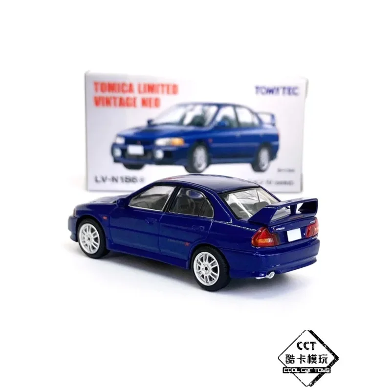 TAKARA TOMY TOMICA TLV-N186e1/64 Mitsubishi EVO alloy simulation model, children's collection toys, gifts for children.