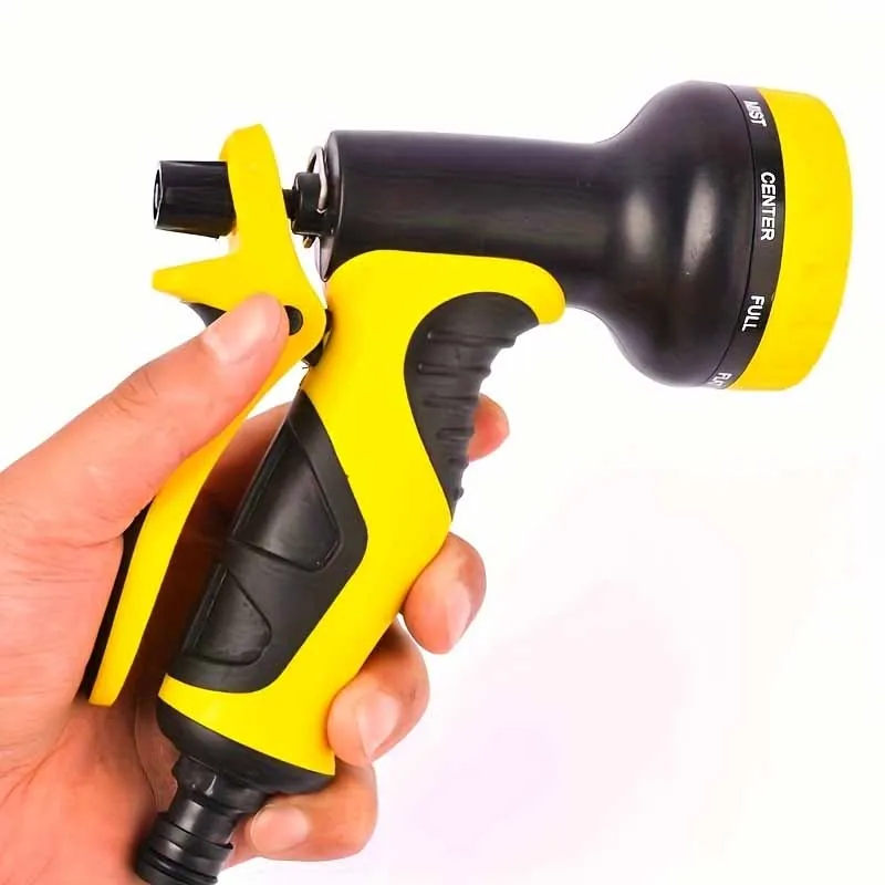 خرطوم حديقة مع خرطوم سحري قابل للتوسيع ولا تويست يستخدم لسقي وتنظيف الحدائق، فوهة متعددة الضغط العالي