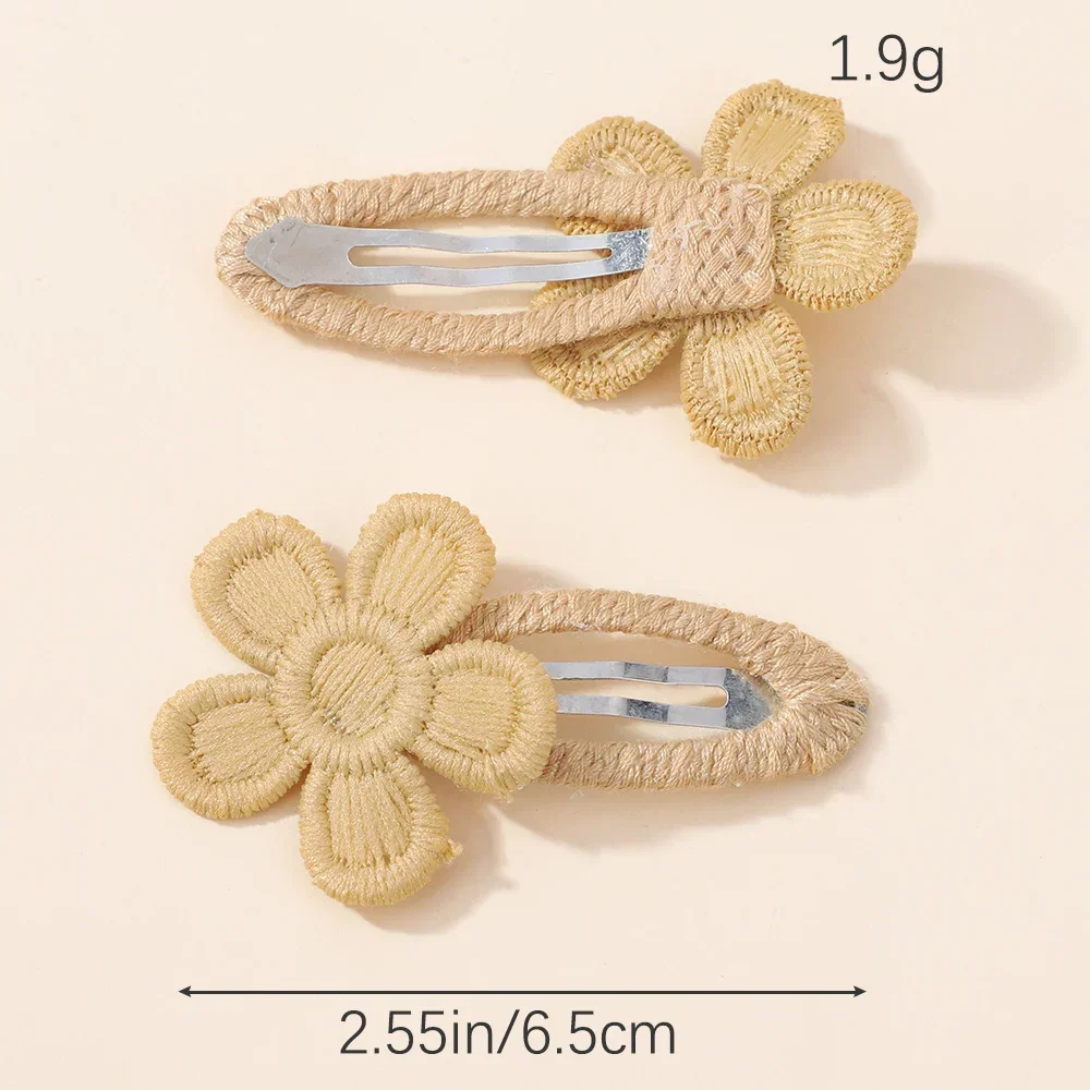 6Pcs/Set Cute Daisy Flower Hair Clips for Baby Girls Lovely Bang Side Clip Hairpins Princess Barrette Kid Hair Accessories 2025 view 3