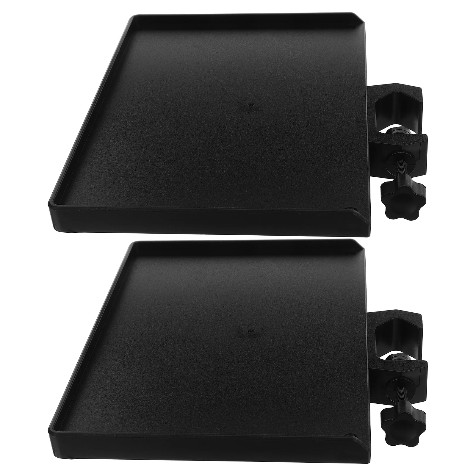 

2Pcs Microphone Stand Tray Clip on Holder for Sound Card and Devices Sturdy Mounting Solution for Broadcast Setups