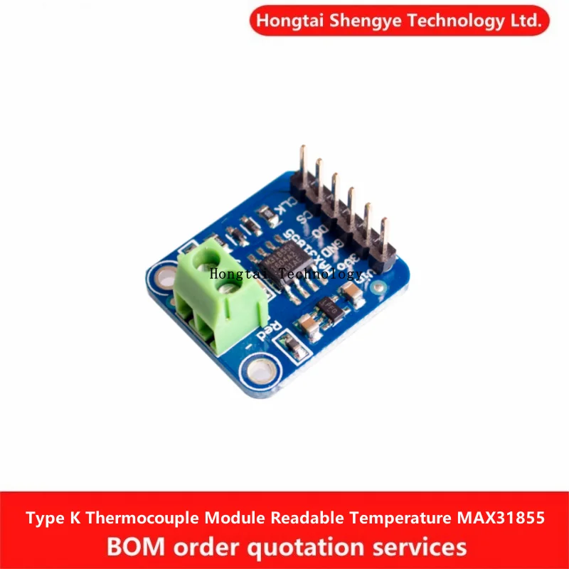 Type K Thermocouple Module 1350 Degree High Temperature SPI Interface Digital Direct Readable Temperature MAX31855 DC3-5V