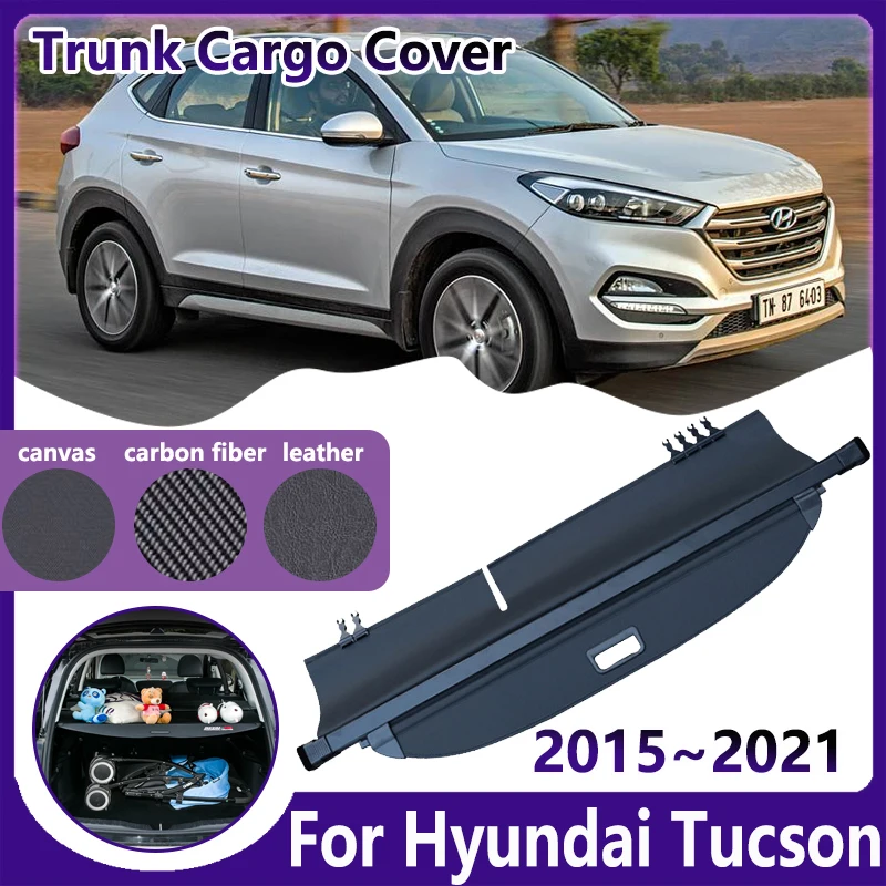 

Car Trunk Curtain for Hyundai Tucson TL 2015~2021 2016 2017 2019 Retractable Cargo Covers Privacy Security Luggage Accessories