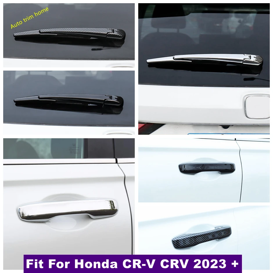 

Outer Door Handle Rear Window Wiper Decoration Frame Cover Trim For Honda CR-V CRV 2023 2024 Car Accessories