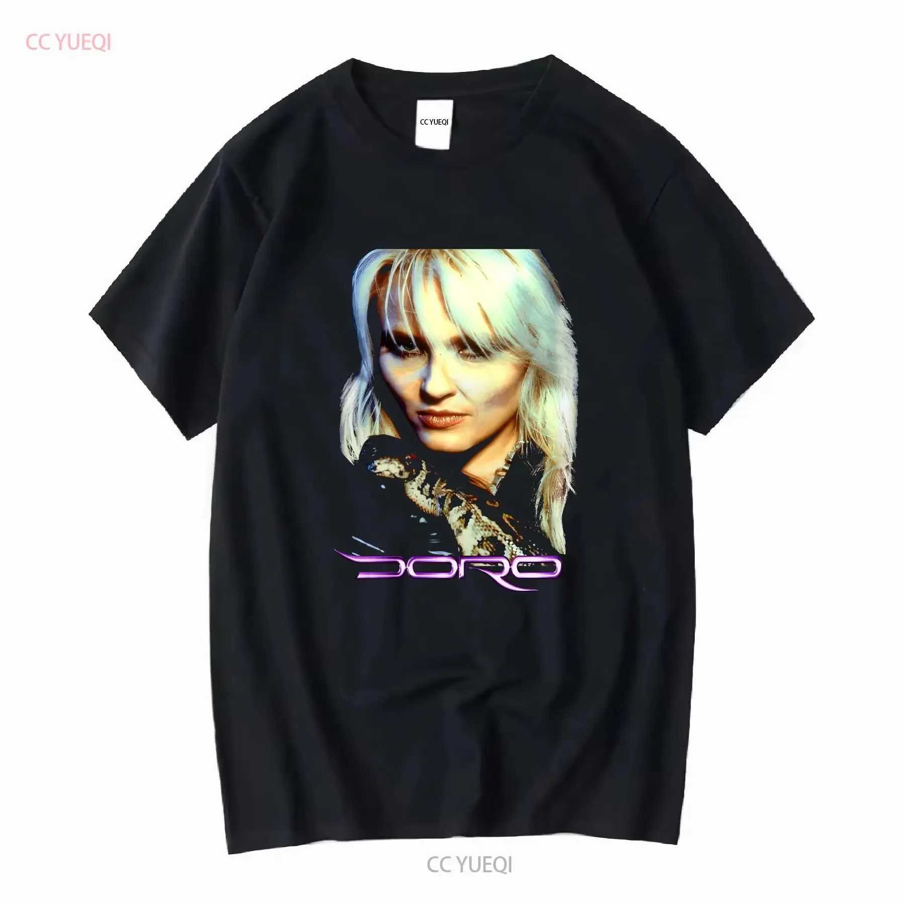 Doro Pesch Metal Queen For Fan Black Size S to 5Xl T Shirt HE887 long sleeves vintage Washed graphic fashion Breathable Unisex