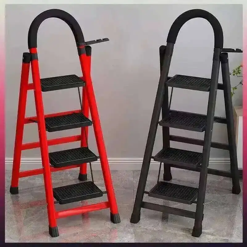 

Household Nordic for Folding Ladder Simple for Step Home Carbon Creative Steel Ladder Ladders Telescopic Multifunctional Hotel